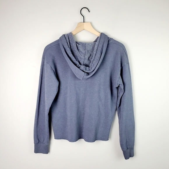 American Eagle Blue Red Stripe Hoodie Small - Picture 6 of 6